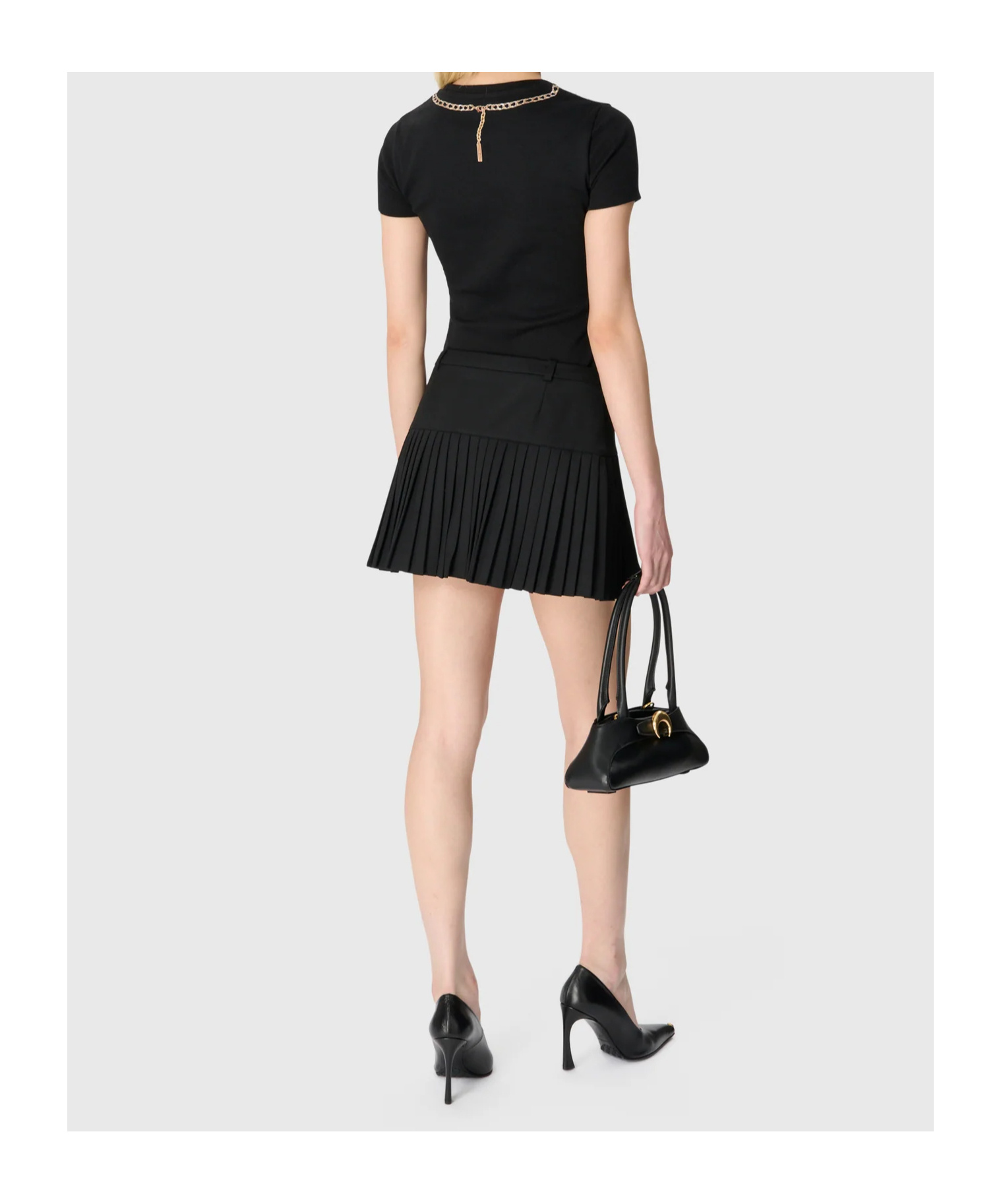 Marine Serre Mini Skirt In Black