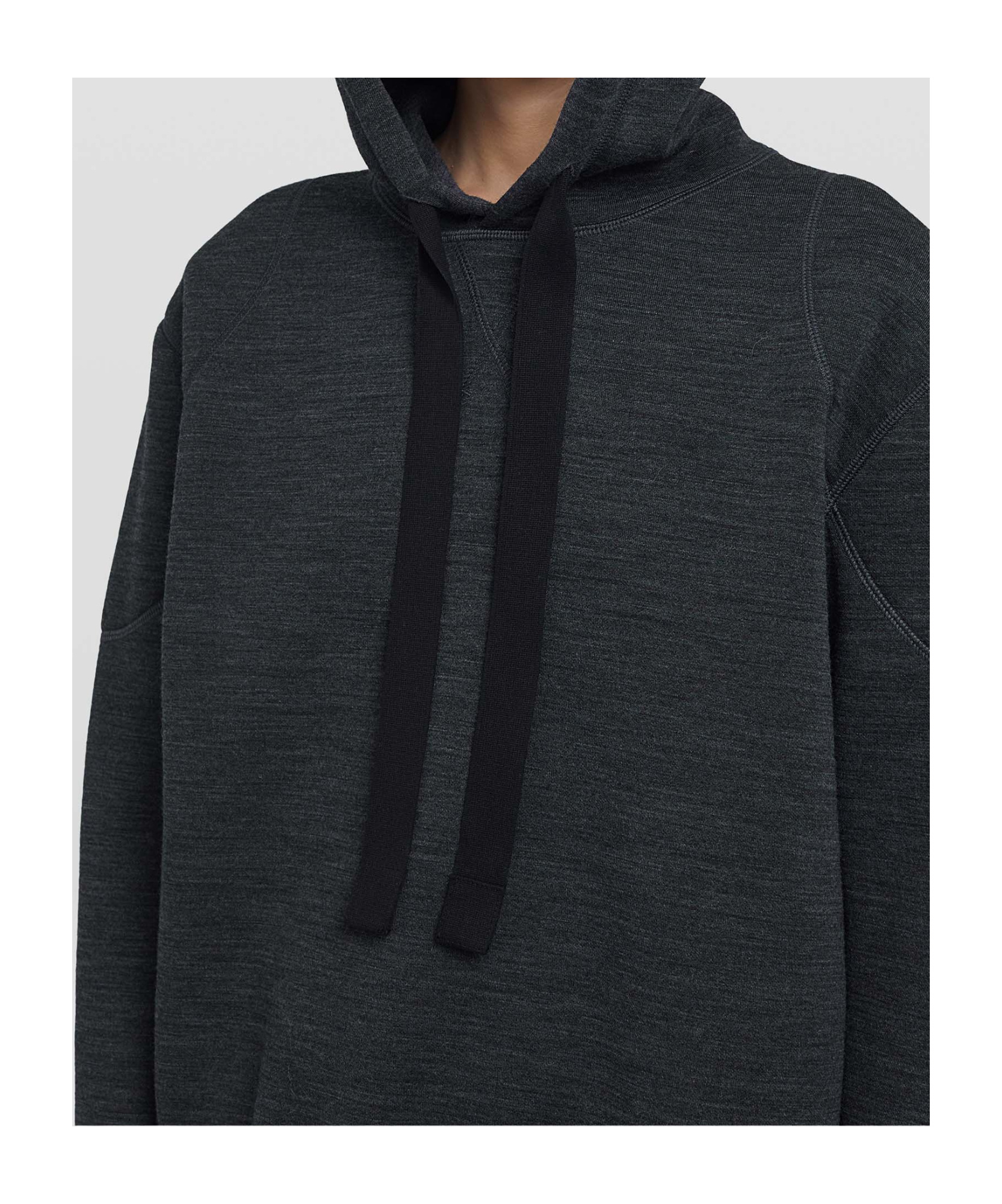 Jil Sander Wool Hoodie In Black