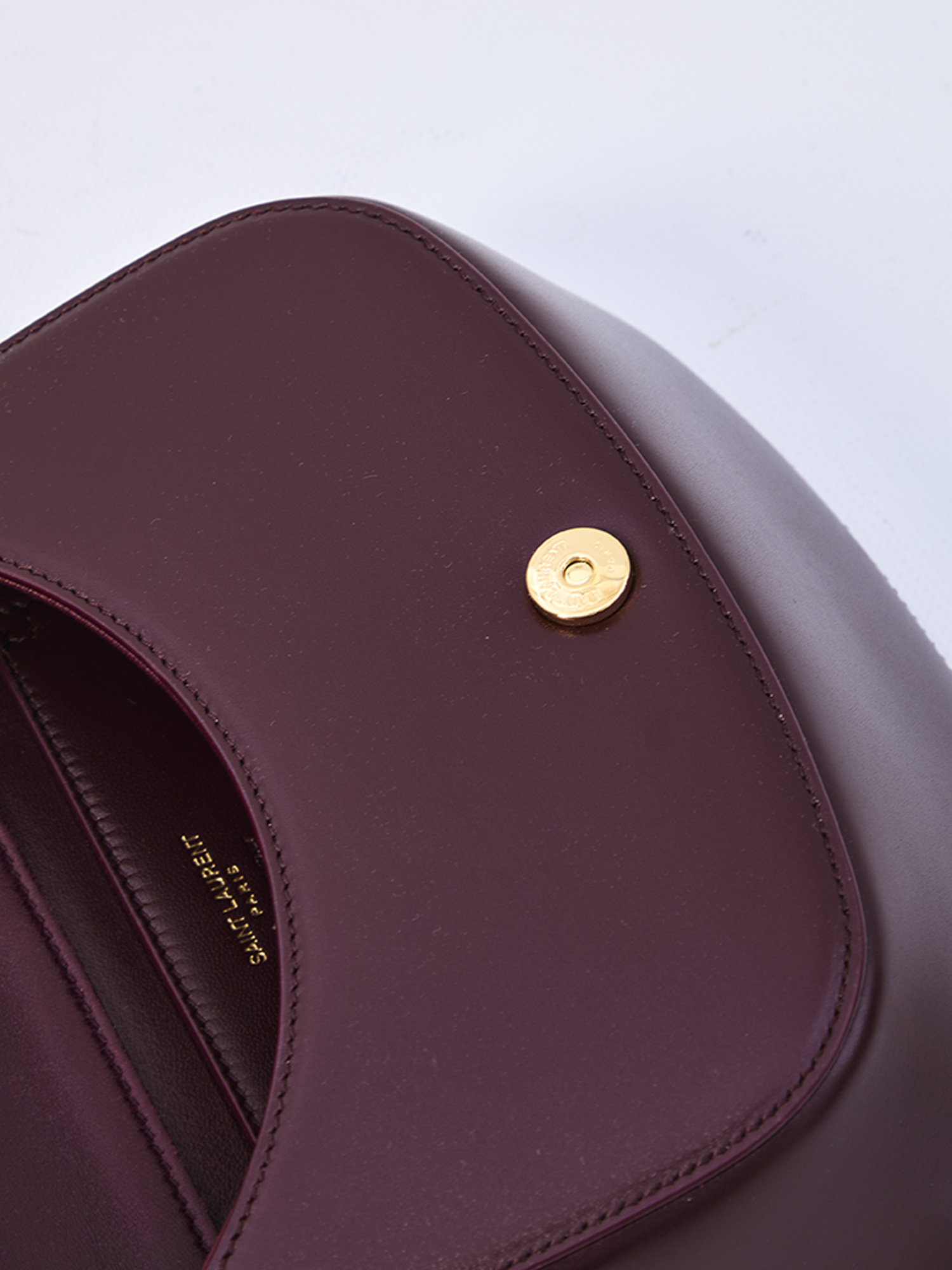 Saint Laurent Voltaire Mini Bag In Burgundy