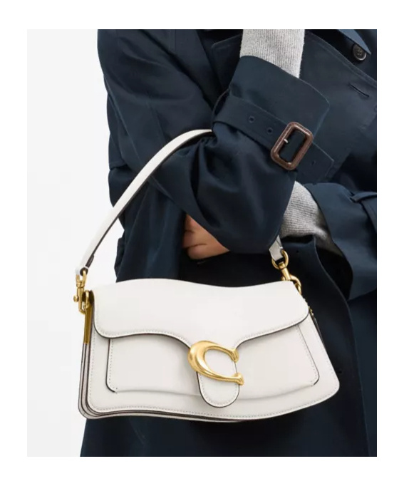 Coach Twisted Tabby Shoulder Bag In Chalk Color