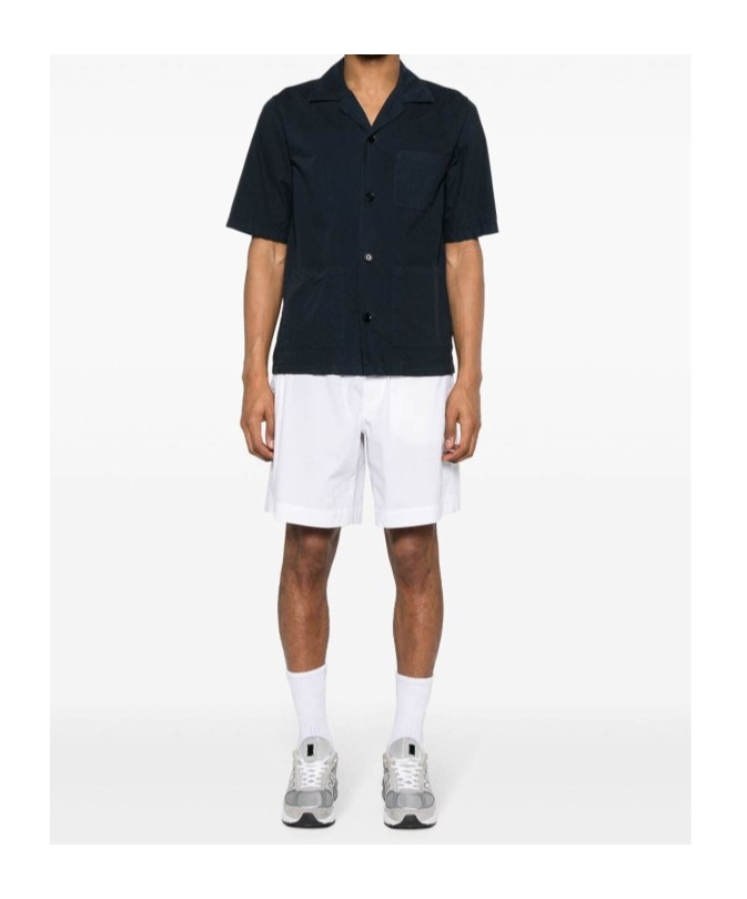 Aspesi Elasticated-waist Poplin Shorts In White