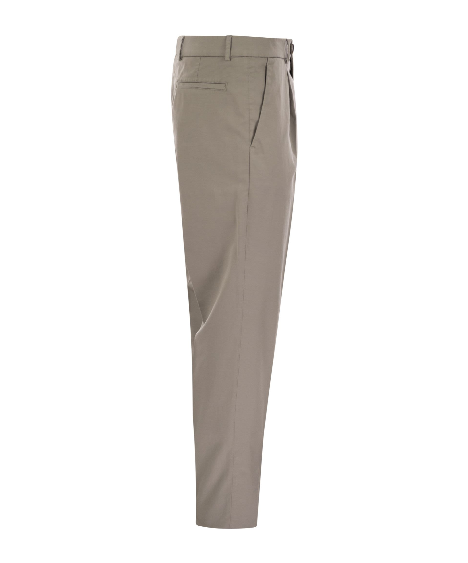 Brunello Cucinelli Belt-loop Casual Pants In Gray