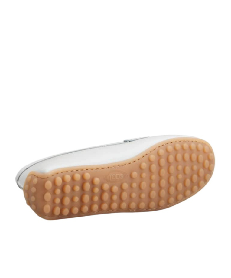 Tod's City Gommino Mokasin Shoes In White