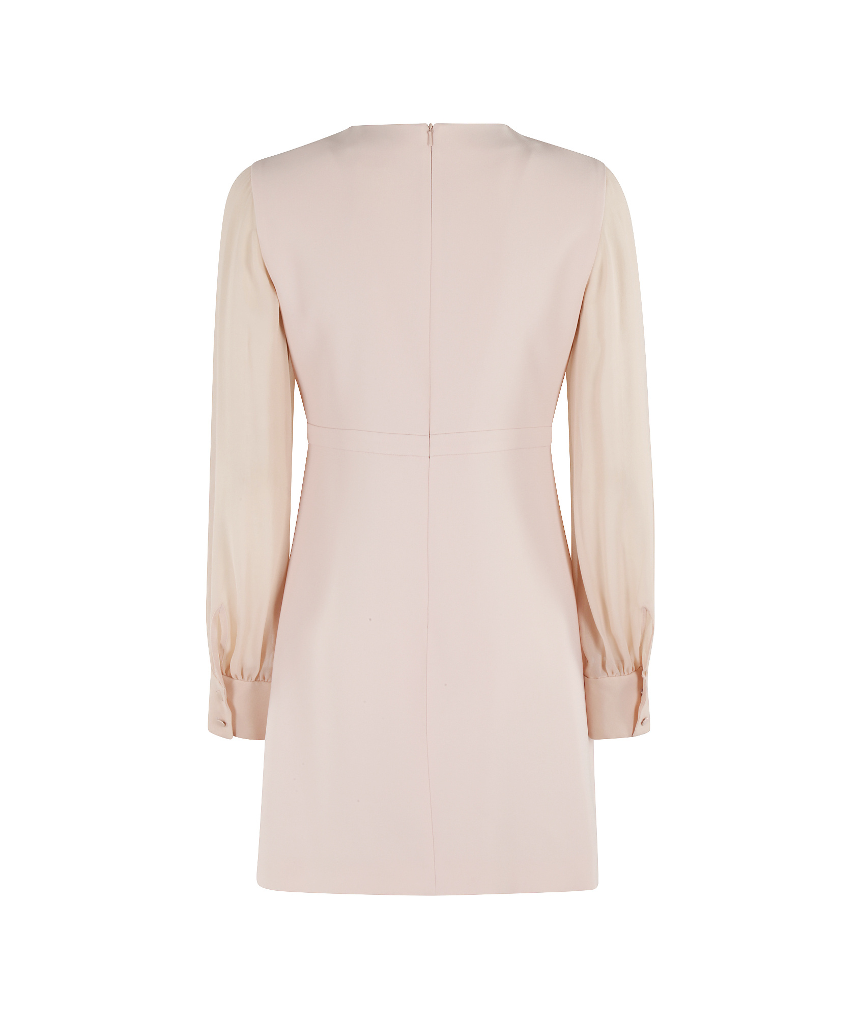 Max Mara Studio Ritmo Crewneck Long-sleeved Dress In Pink