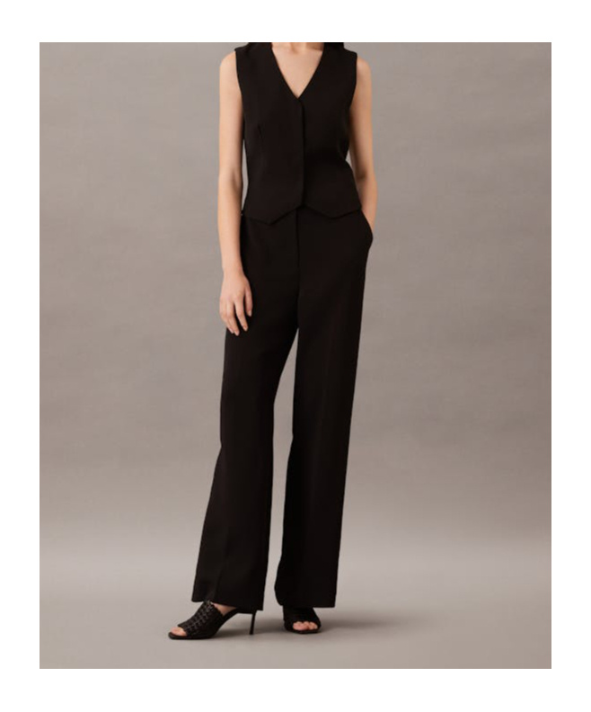 Shop Calvin Klein Sleeveless Top In Black