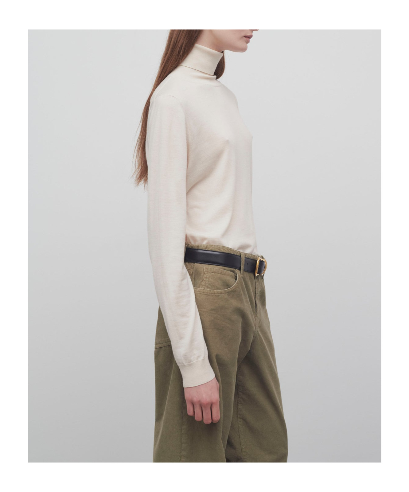 The Row Long-sleeved Wool Sweater In Nude