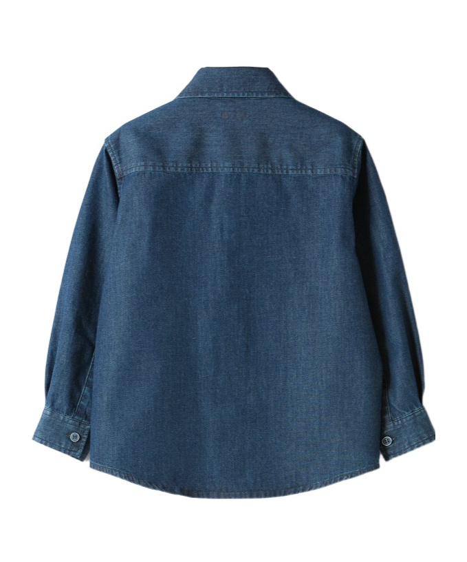 Il Gufo Cotton Denim Shirt In Multi