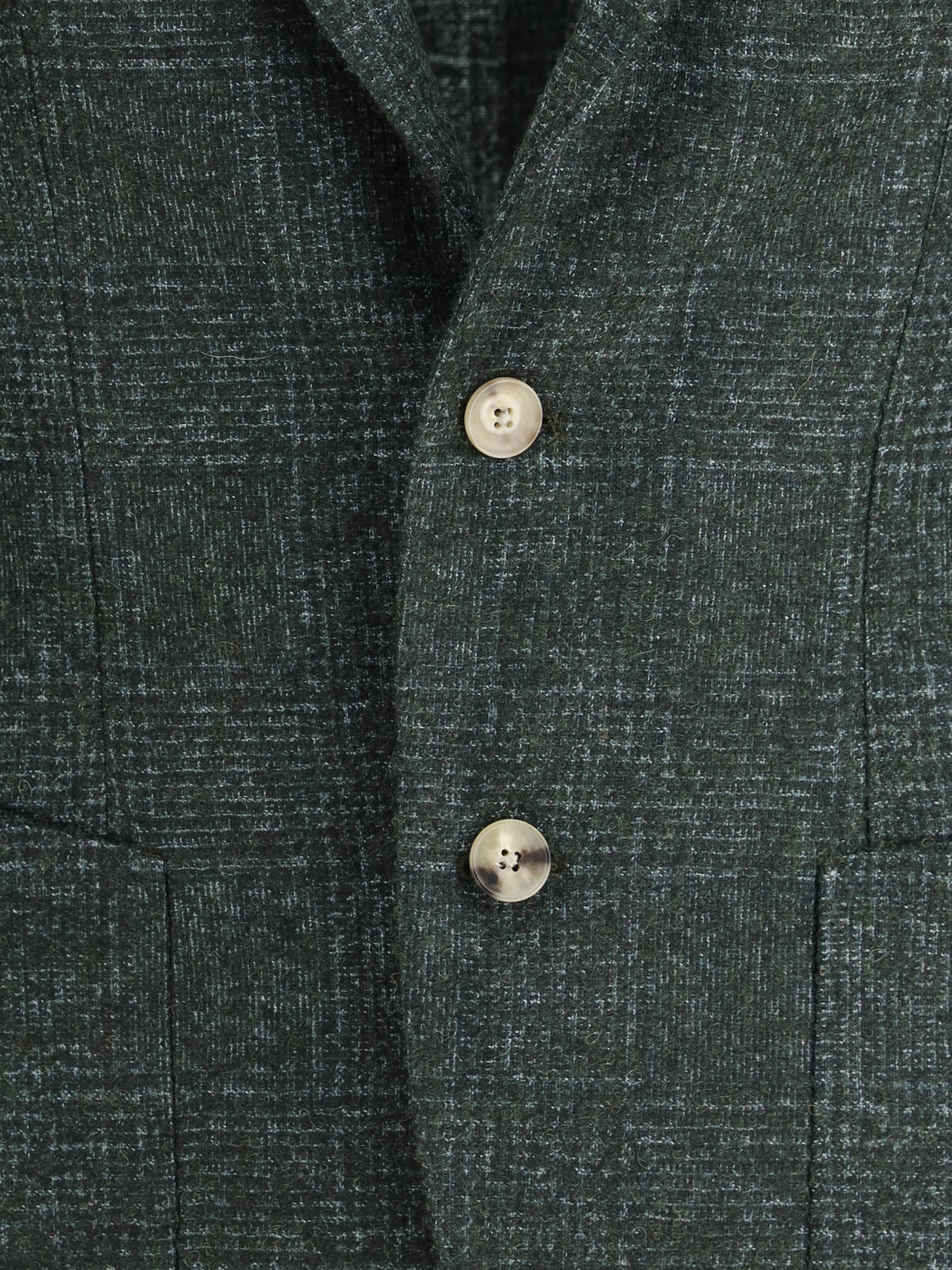 Gi Capri Checked Single-breasted Blazer In Green