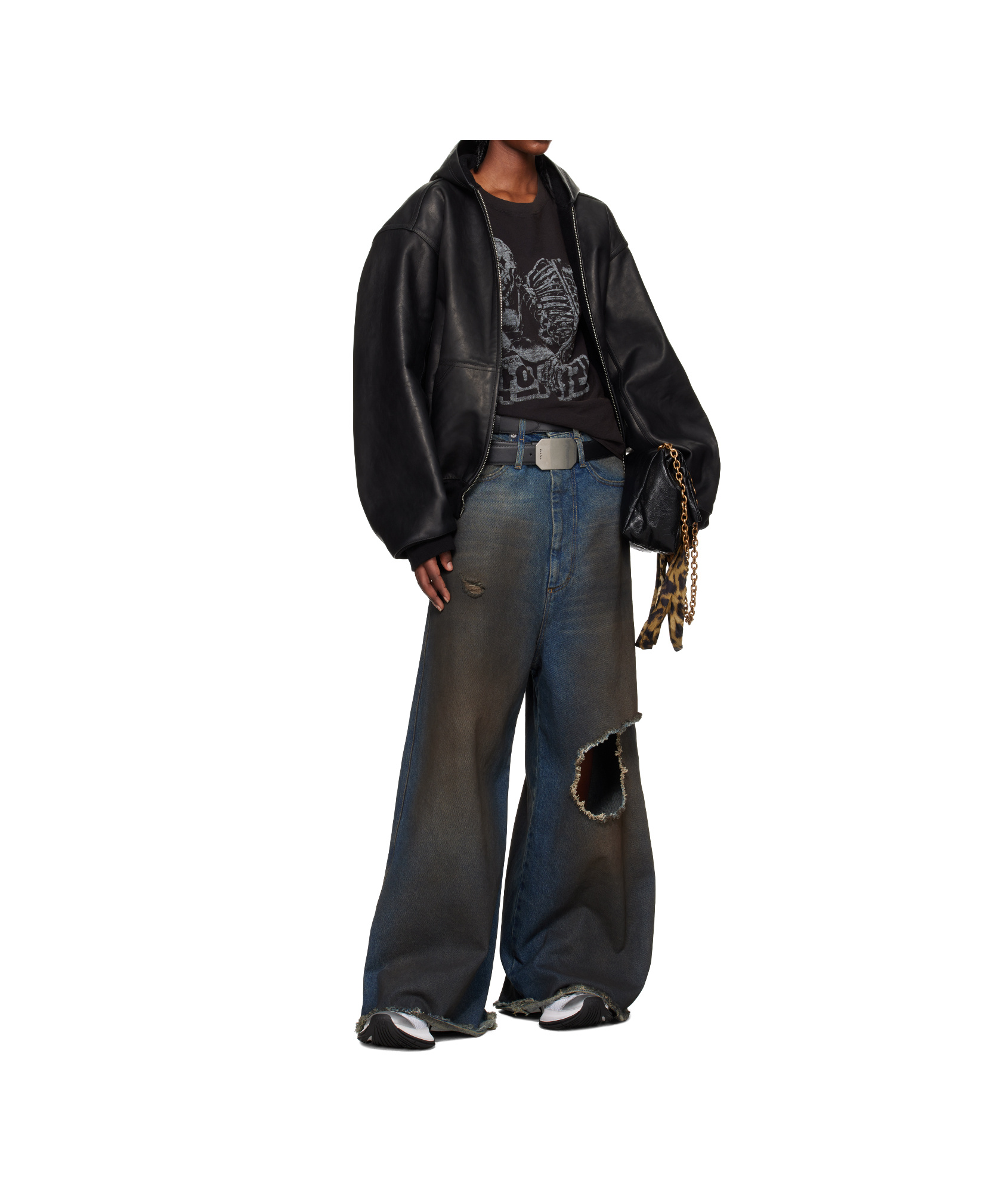 Lu'u Dan Blue Dumpster Denim Jeans In Dirty Blue