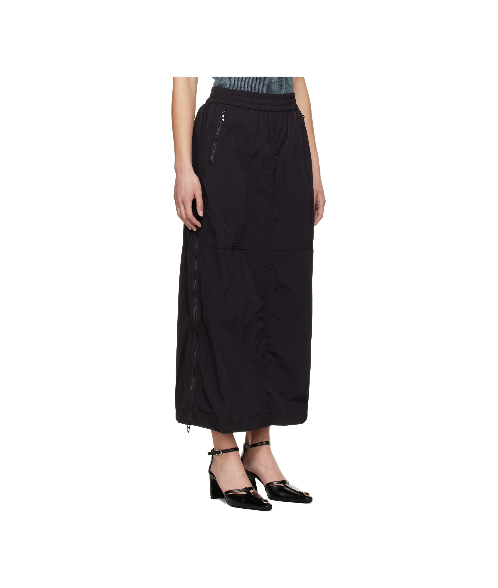 Diesel Black O-hazel-q3 Maxi Skirt In Black
