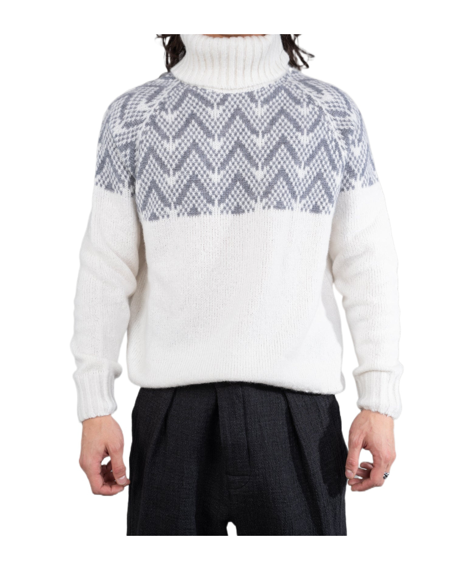 Helmut Lang Jacquard Knit Sweater