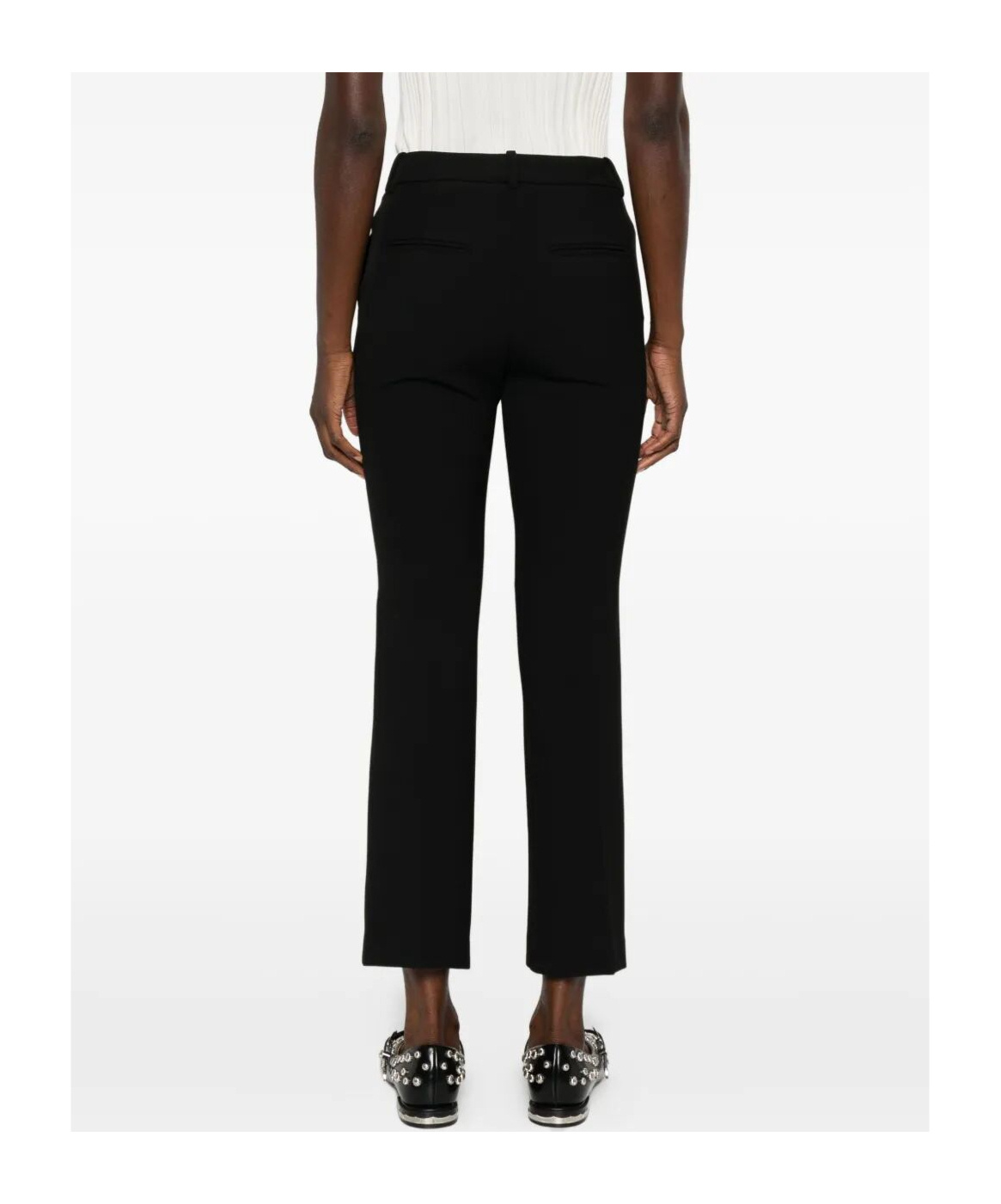 Rosso 35 Button-fastening Trousers In Black