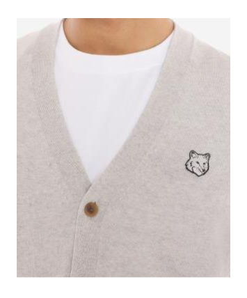 MAISON KITSUNÉ MAISON KITSUNÉ BOLD FOX HEAD PATCH REGULAR CARDIGAN