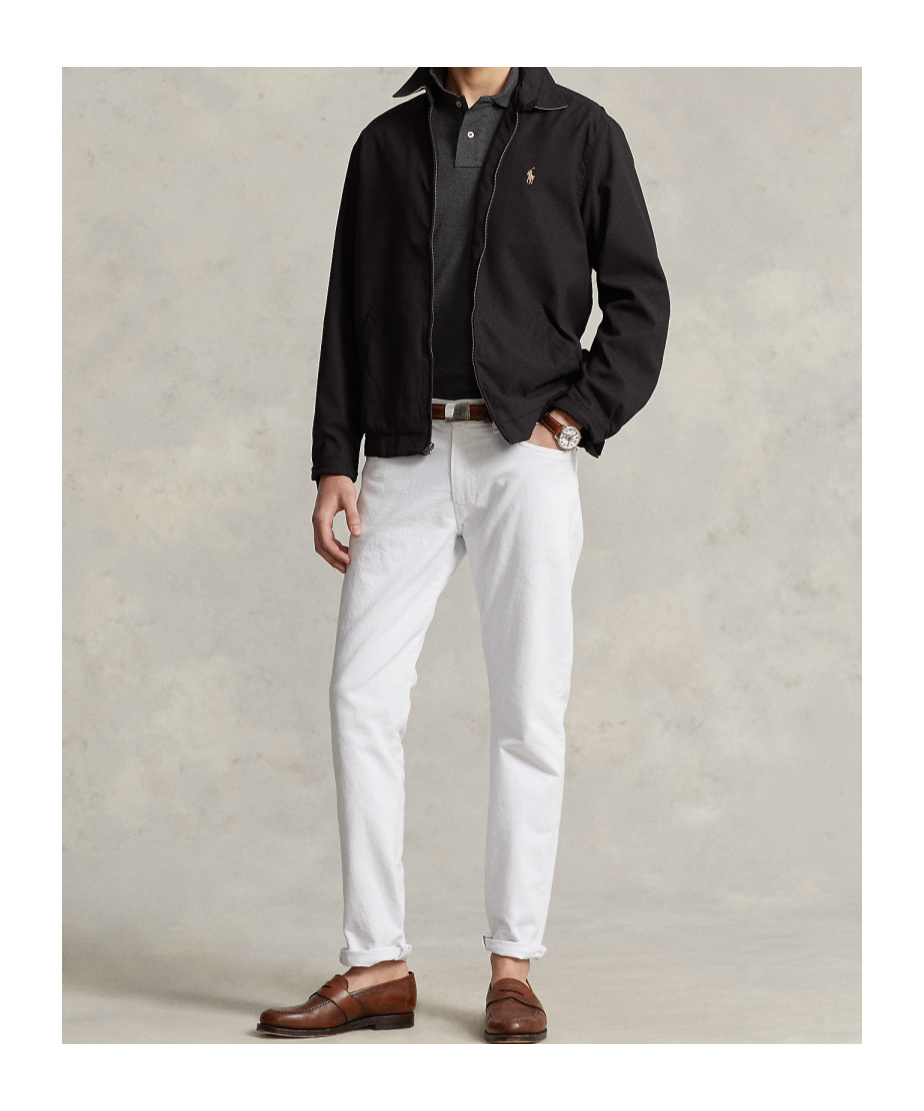 Shop Polo Ralph Lauren Logo-embroidered Zip-up Jacket In Black