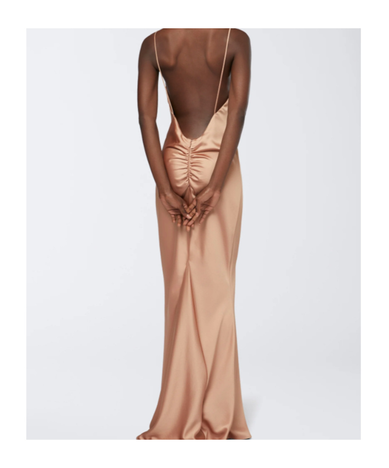 The Andamane Thin Strap Dress In Nude