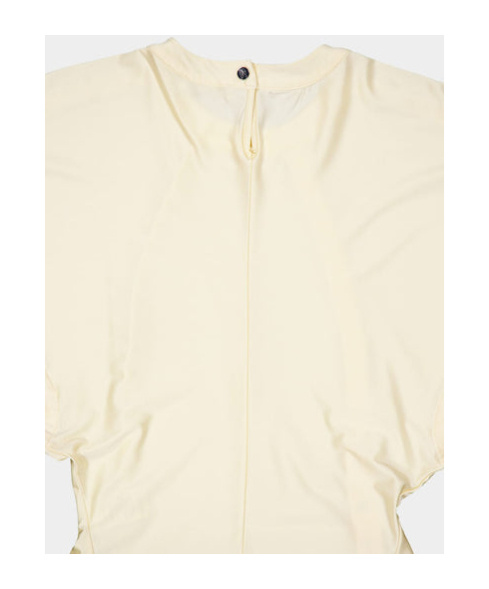 RABANNE DRAPED-DETAIL ROUND-NECK BLOUSE