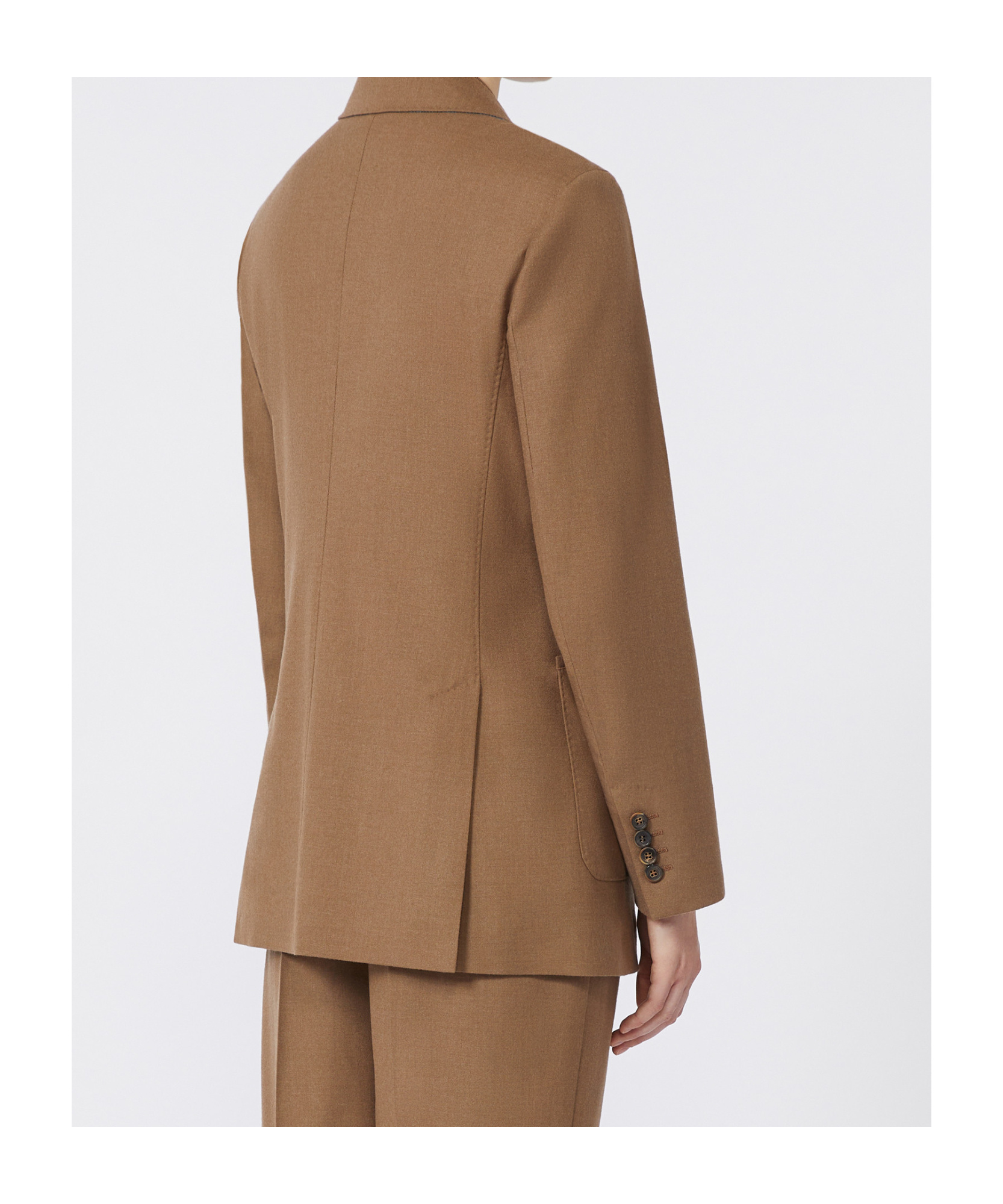 Max Mara Double-breasted Blazer In Brown