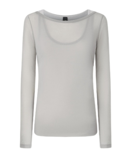 Shop Pinko Layered T-shirt In Gray