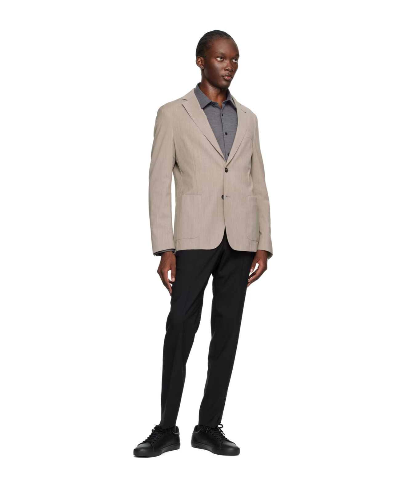 HUGO BOSS SLIM-FIT LONG-SLEEVED BLAZER