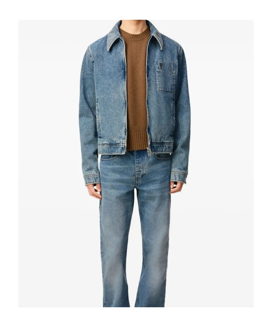 Ami Alexandre Mattiussi Ami Paris Jacket Adc Zipped Jacket Clothing In Blue