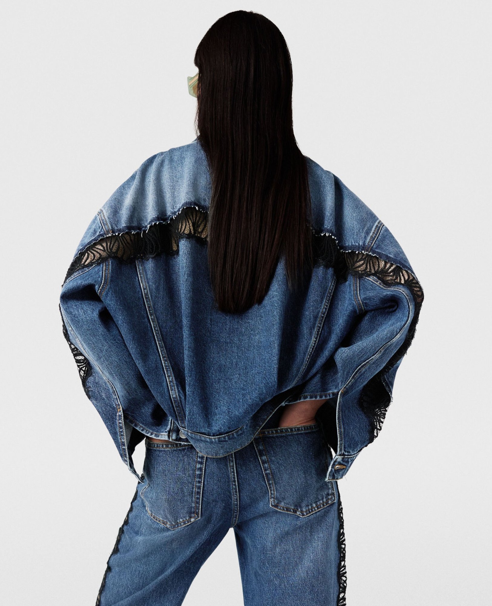 STELLA MCCARTNEY LONG-SLEEVED DENIM COAT