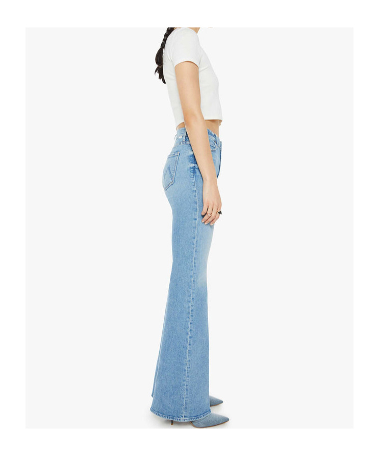 Mother The Doozy Flare Jeans In Blue