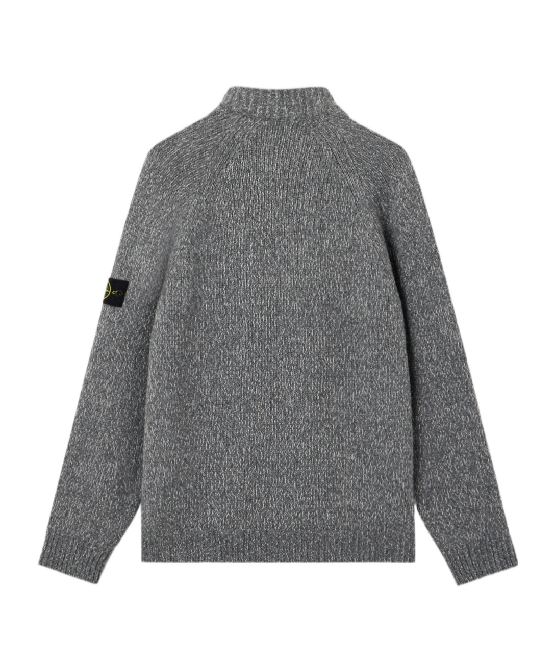 Stone Island Logo-patch Cardigan In Gray