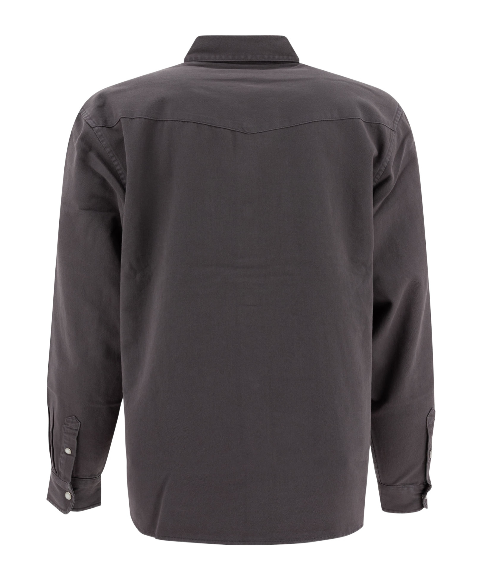 Carhartt Collared Shirt With Pockets And Cuffed Sleeves In Black