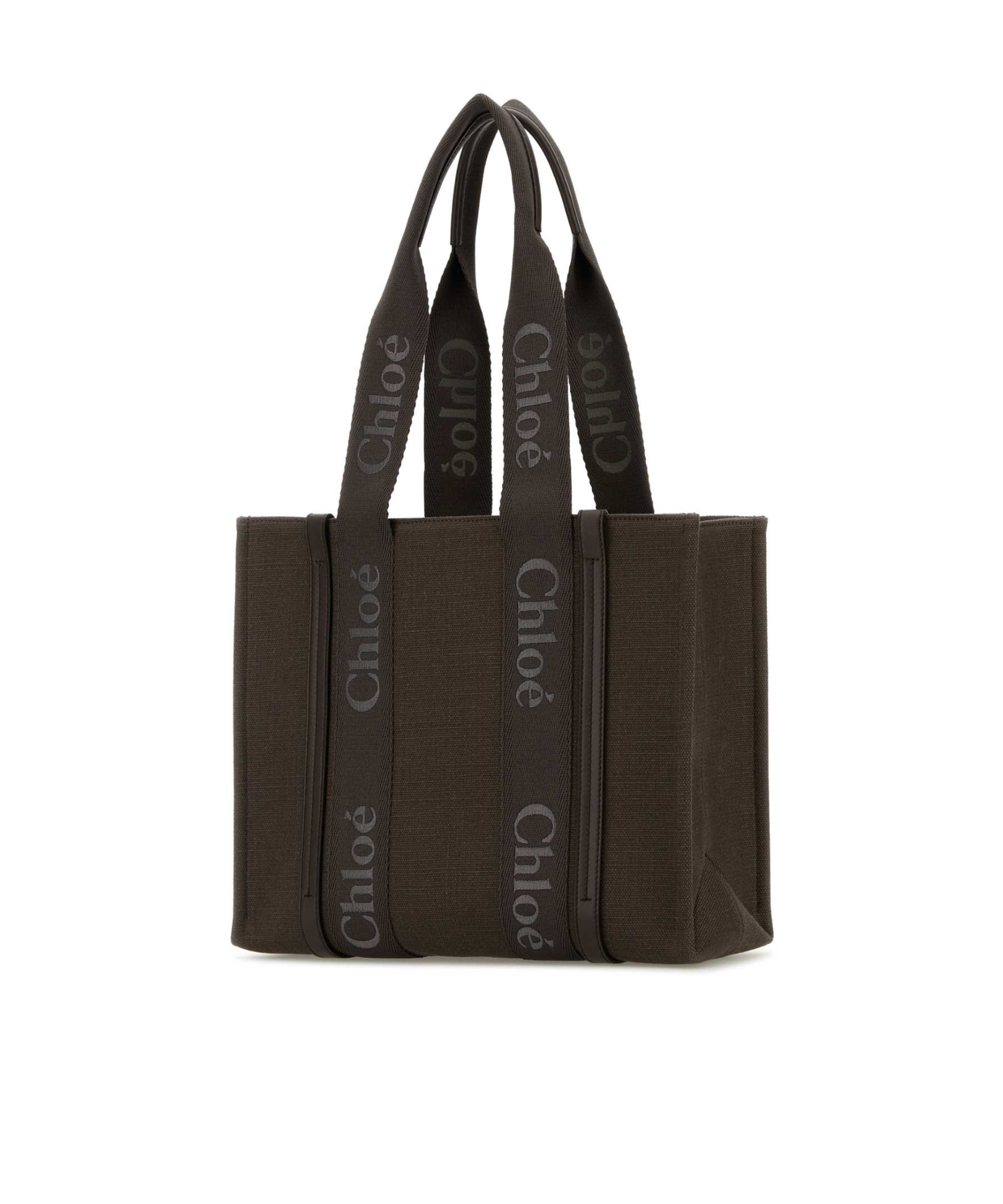 Chloé Medium Logo Shoulder Bag In Black