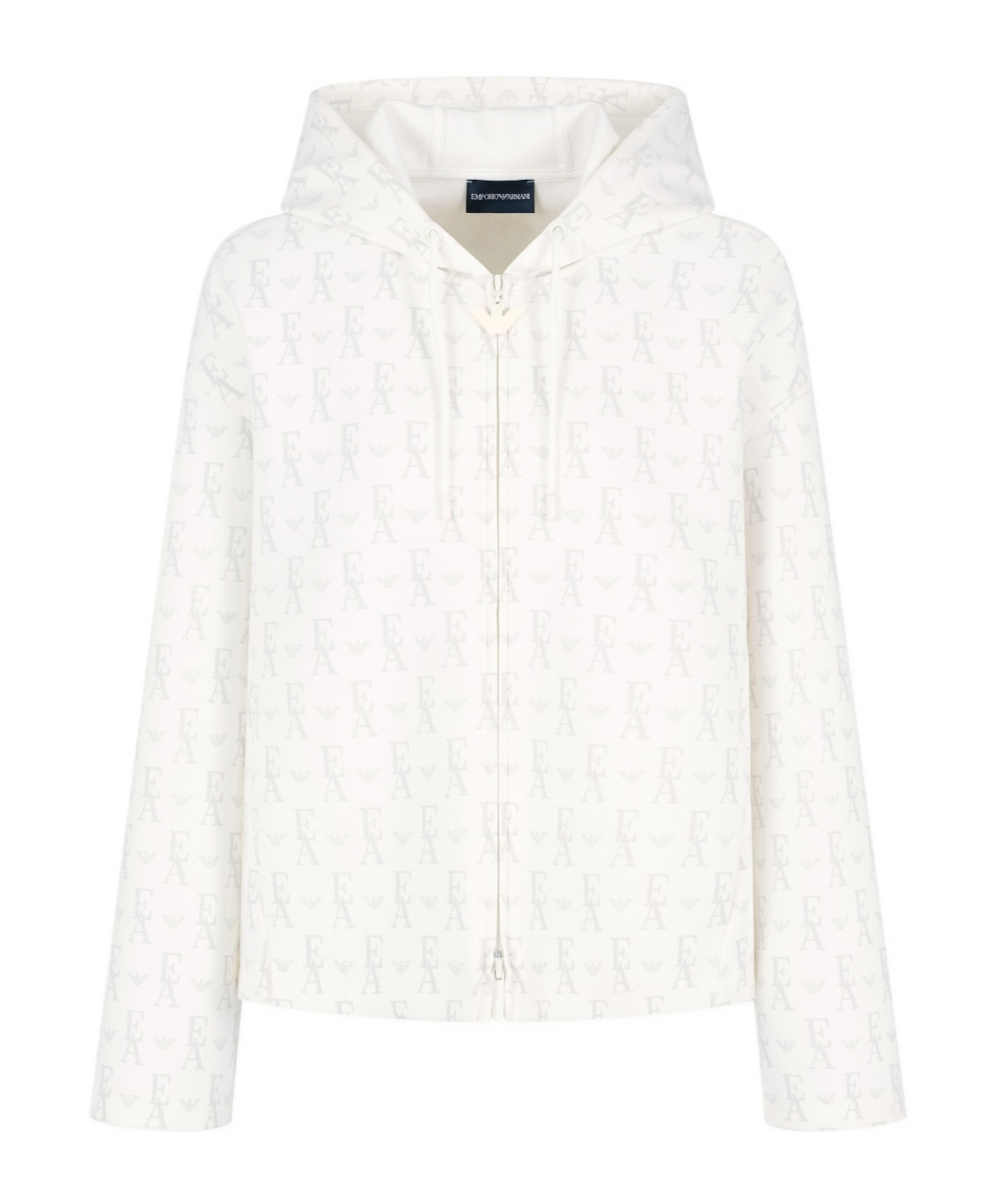 Emporio Armani Logo-print Hoodie In White