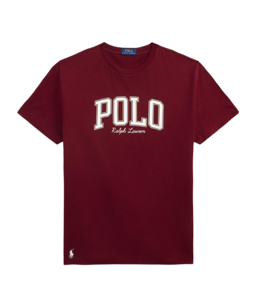 Polo Ralph Lauren Logo-print T-shirt In Burgundy