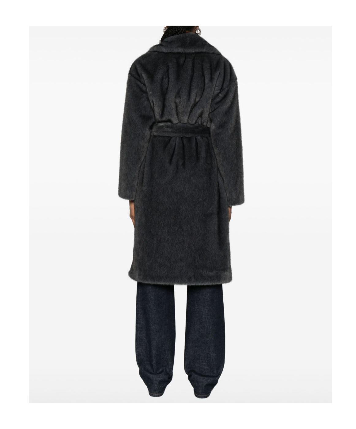Herno Belted Coat In Black
