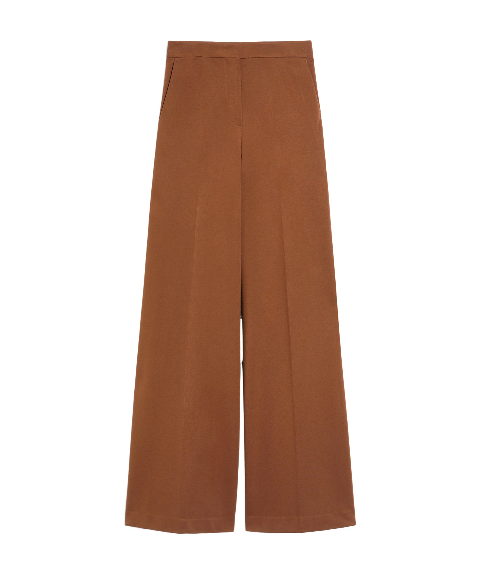 Max Mara Knitted Trousers In Brown