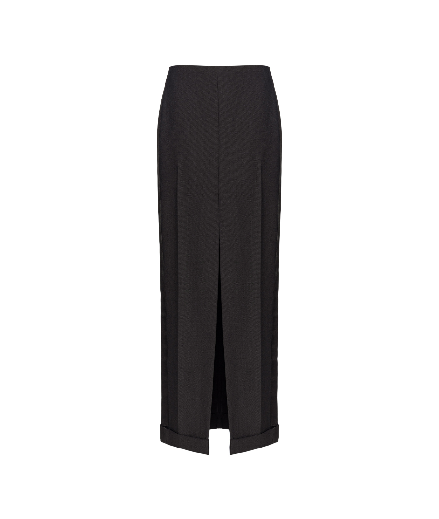 Pinko Split Skirt In Black