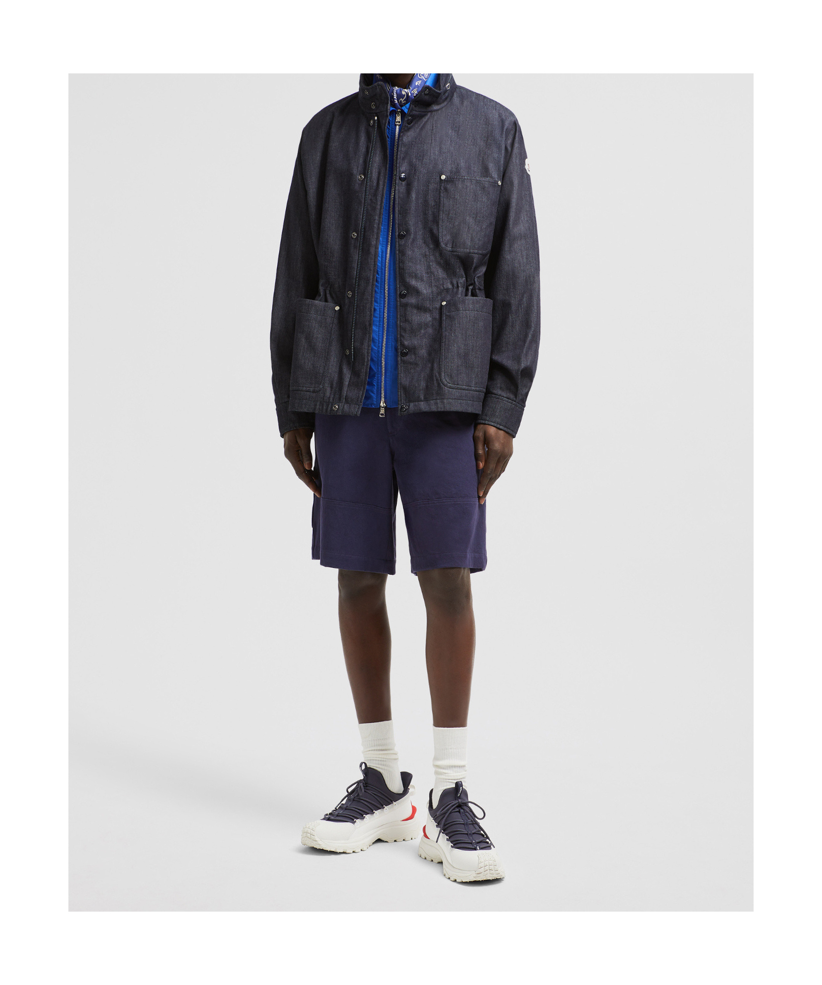 Moncler Veste Utilitaire Chesery En Denim