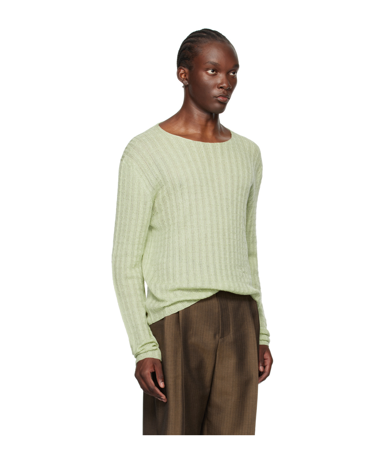 The Row Green Vico Sweater In Green