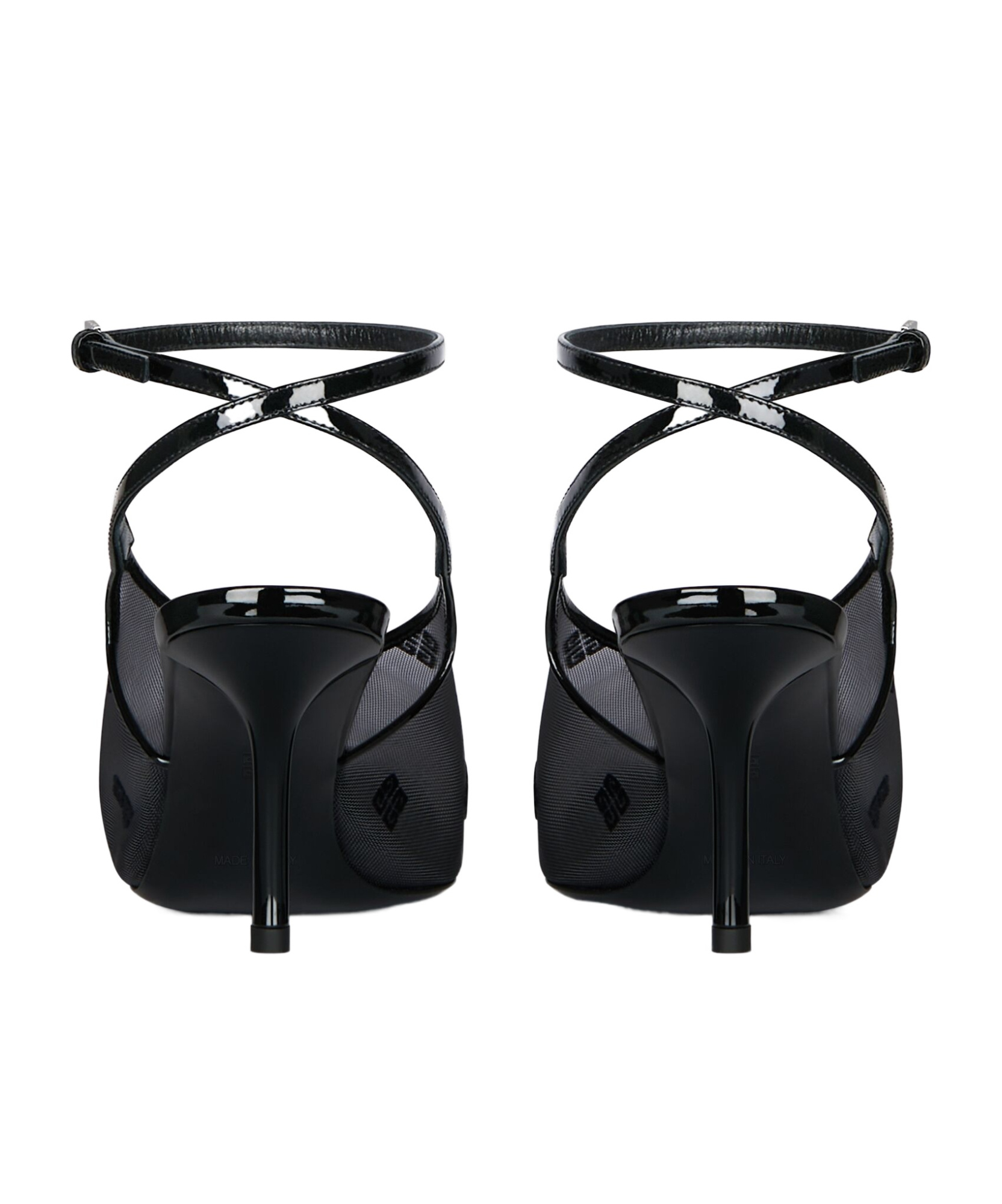 Shop Givenchy Show Slingbacks In 4g Mesh In Black