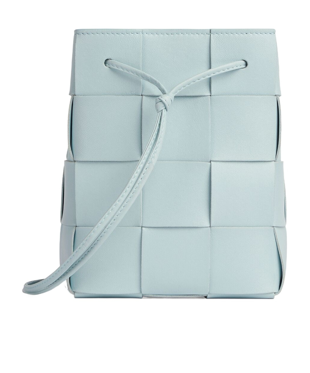 Bottega Veneta Small Cassette Leather Bucket Bag In Green