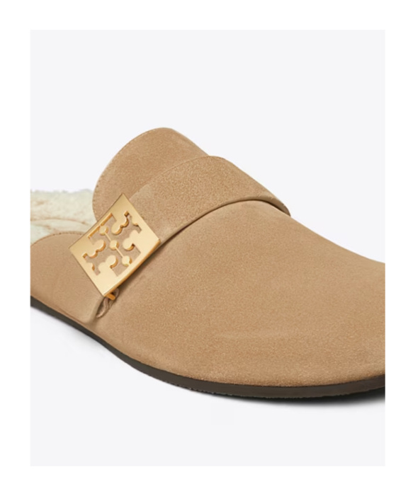 Tory Burch Mules Mellow In Shearling Color Taupe In Nude