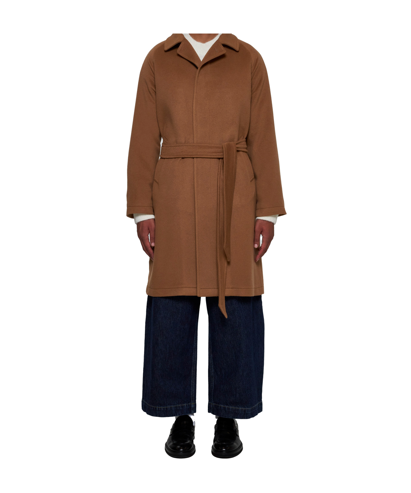 Shop Tagliatore Cashmere Coat In Brown