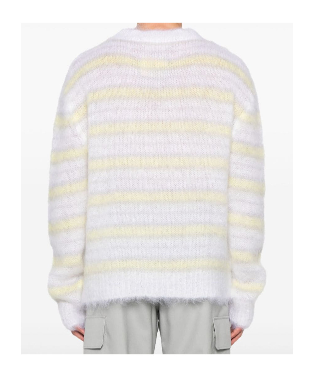 Marni Striped Sweater In White