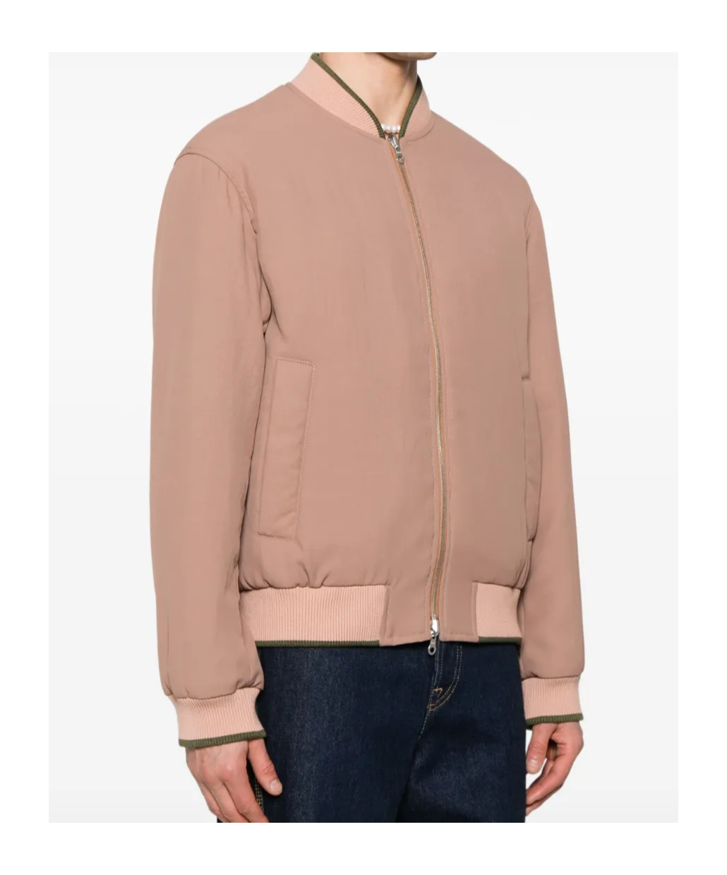 Dries Van Noten Double-sided Zipper Casual Jacket In Pink