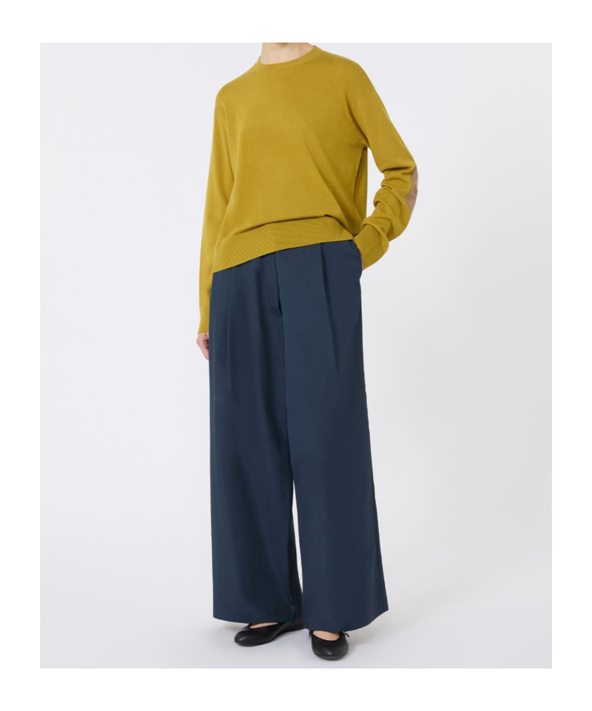 Max Mara Long-sleeved Sweater In Yellow