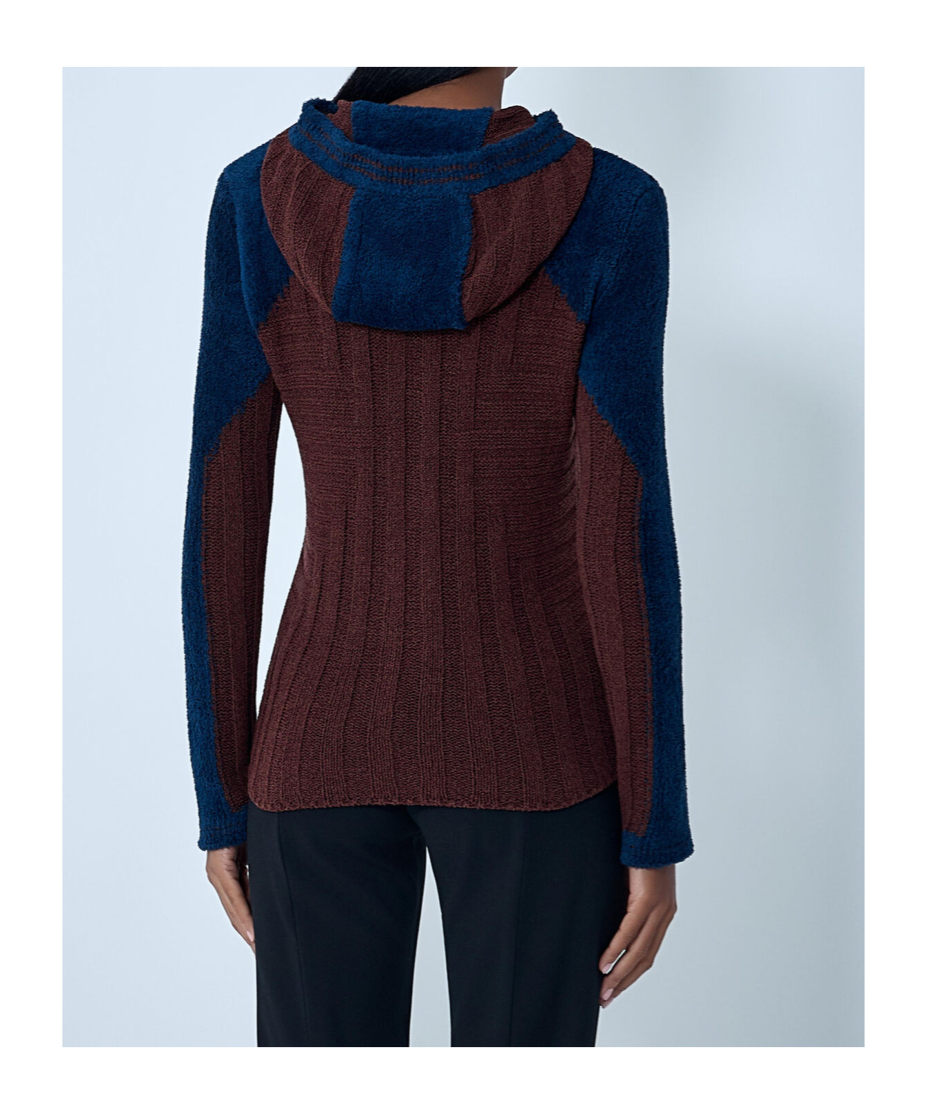Kiko Kostadinov Women S Quimby Fitted Hooded Knit Mahogany In Brown