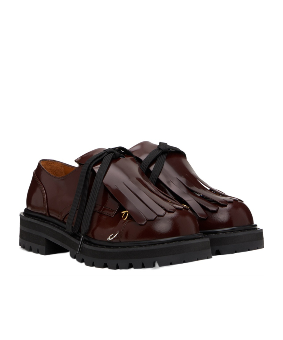Marni Tassel-detail Leather Lace-up Shoes