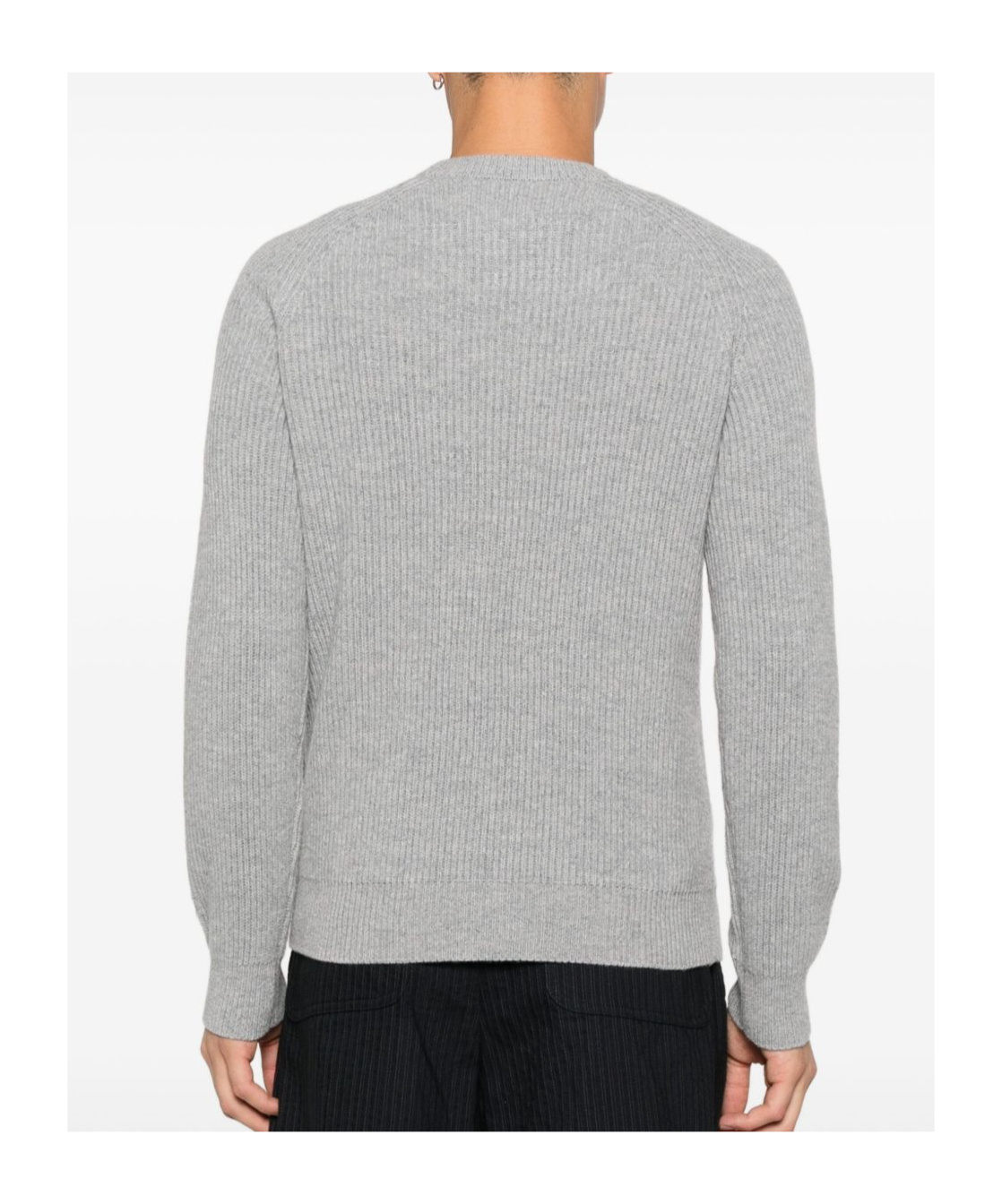Mc2 Saint Barth Long-sleeved Sweater In Gray