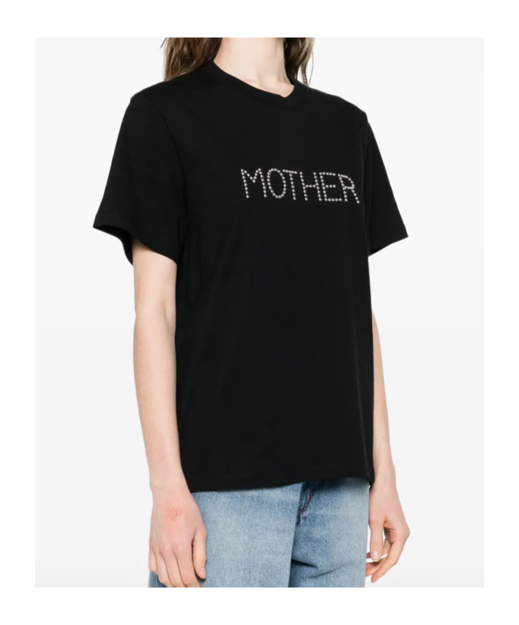 Stella Mccartney Crew Neck Studded Lettering Top