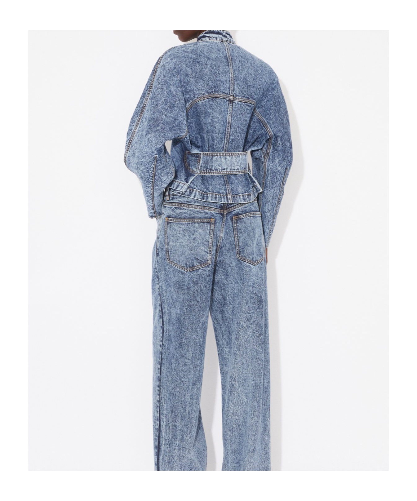 Alaïa Round Jacket In Blue