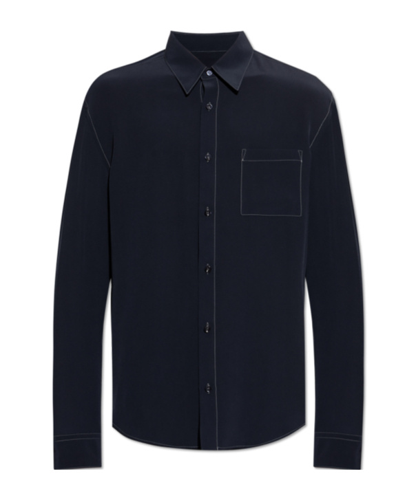 Shop Giorgio Armani Silk Shirt