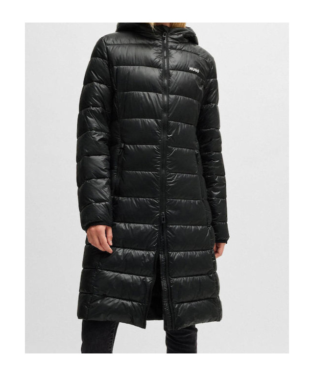 Hugo Boss Long-sleeved Cotton Clothes In Black